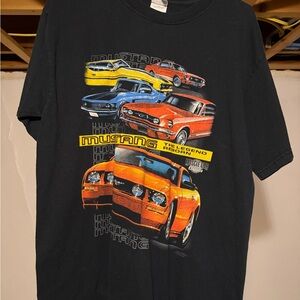 Black Vintage Mustang Tee